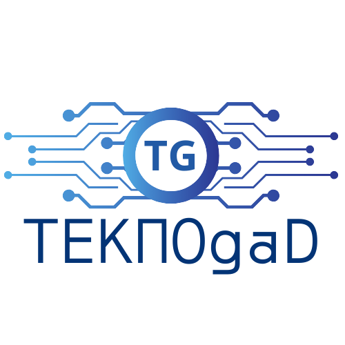 ogo con circuitos y palabra teknoGad en referencia a tecnologia y gadgets